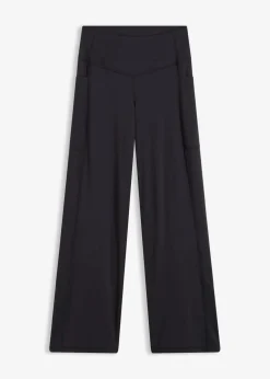 bonprix Bekleidung·Sweat|Bekleidung·Kleider^Komfort- Sport-Hose mit verstellbarer Beinweite schwarz