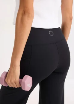 bonprix Bekleidung·Sweat|Bekleidung·Kleider^Komfort- Sport-Hose mit verstellbarer Beinweite schwarz