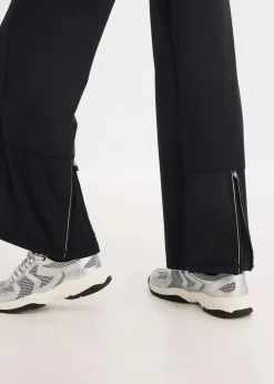 bonprix Bekleidung·Sweat|Bekleidung·Kleider^Komfort- Sport-Hose mit verstellbarer Beinweite schwarz