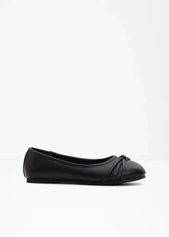 bonprix Komfortschuhe|Sommerschuhe^Komfort-Ballerinas in bequemer Weite schwarz