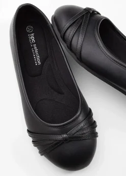 bonprix Komfortschuhe|Sommerschuhe^Komfort-Ballerinas in bequemer Weite schwarz