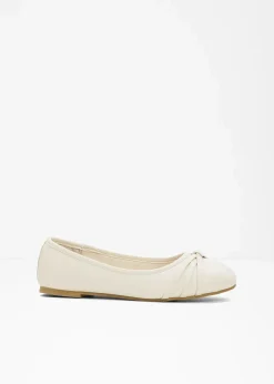 bonprix Schuhe & Accessoires In Spezialgrößen·Weite Schuhe|Schuhe & Accessoires In Spezialgrößen·Schuhe In Übergröße^Komfort-Ballerinas in bequemer Weite creme