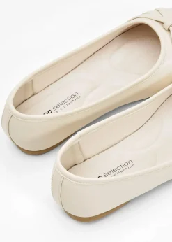 bonprix Schuhe & Accessoires In Spezialgrößen·Weite Schuhe|Schuhe & Accessoires In Spezialgrößen·Schuhe In Übergröße^Komfort-Ballerinas in bequemer Weite creme