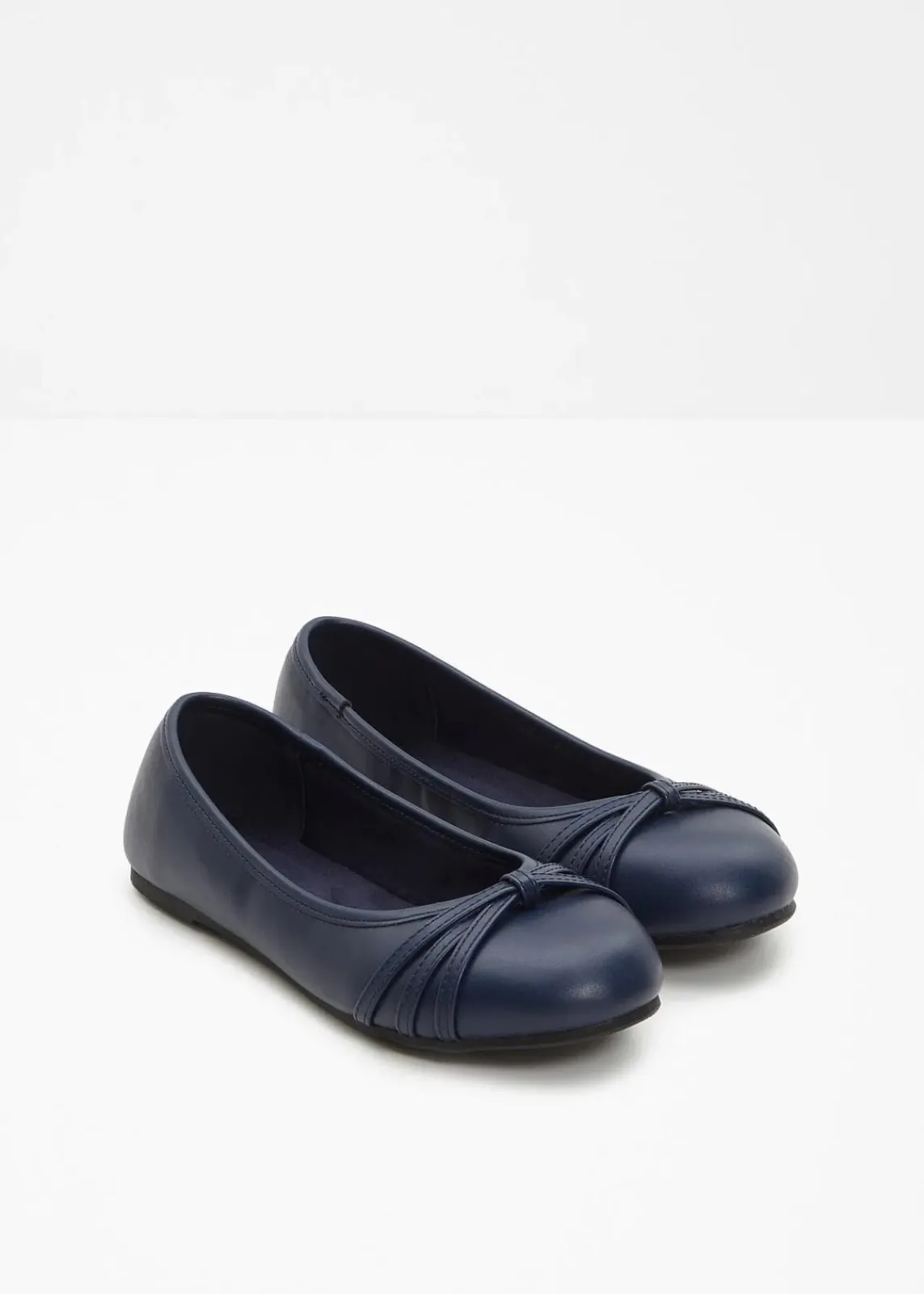 bonprix Schuhe & Accessoires In Spezialgrößen·Weite Schuhe|Schuhe & Accessoires In Spezialgrößen·Schuhe In Übergröße^Komfort-Ballerinas in bequemer Weite dunkelblau