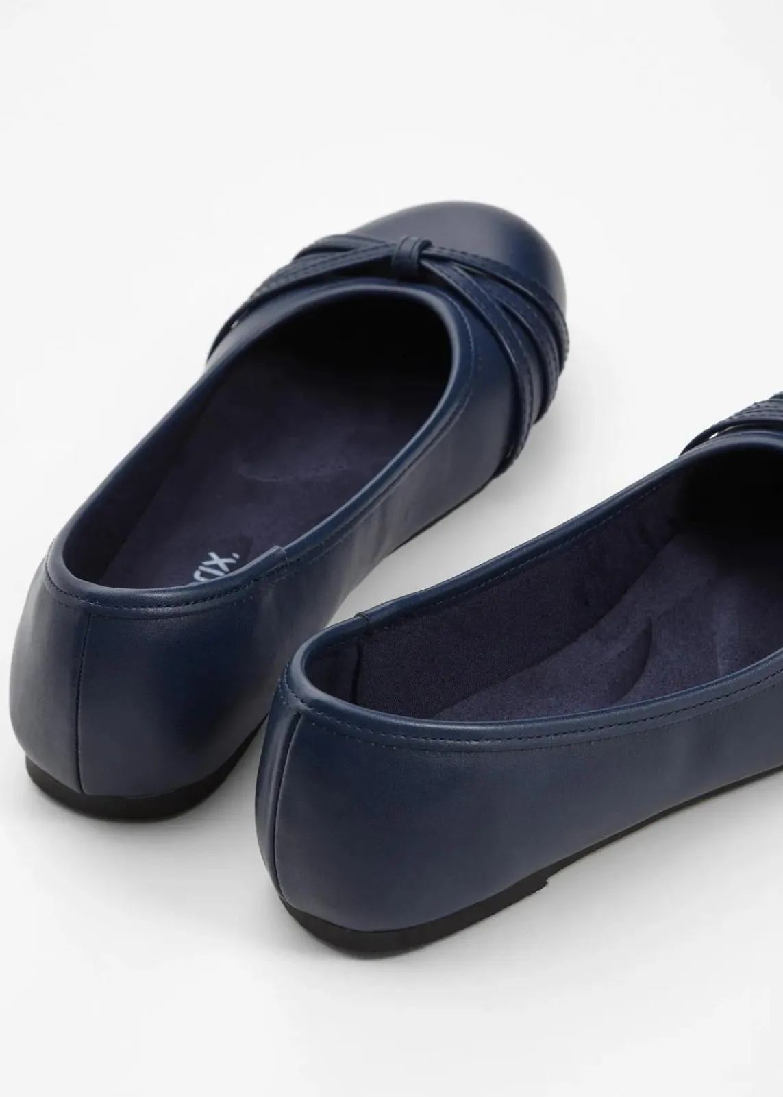 bonprix Schuhe & Accessoires In Spezialgrößen·Weite Schuhe|Schuhe & Accessoires In Spezialgrößen·Schuhe In Übergröße^Komfort-Ballerinas in bequemer Weite dunkelblau