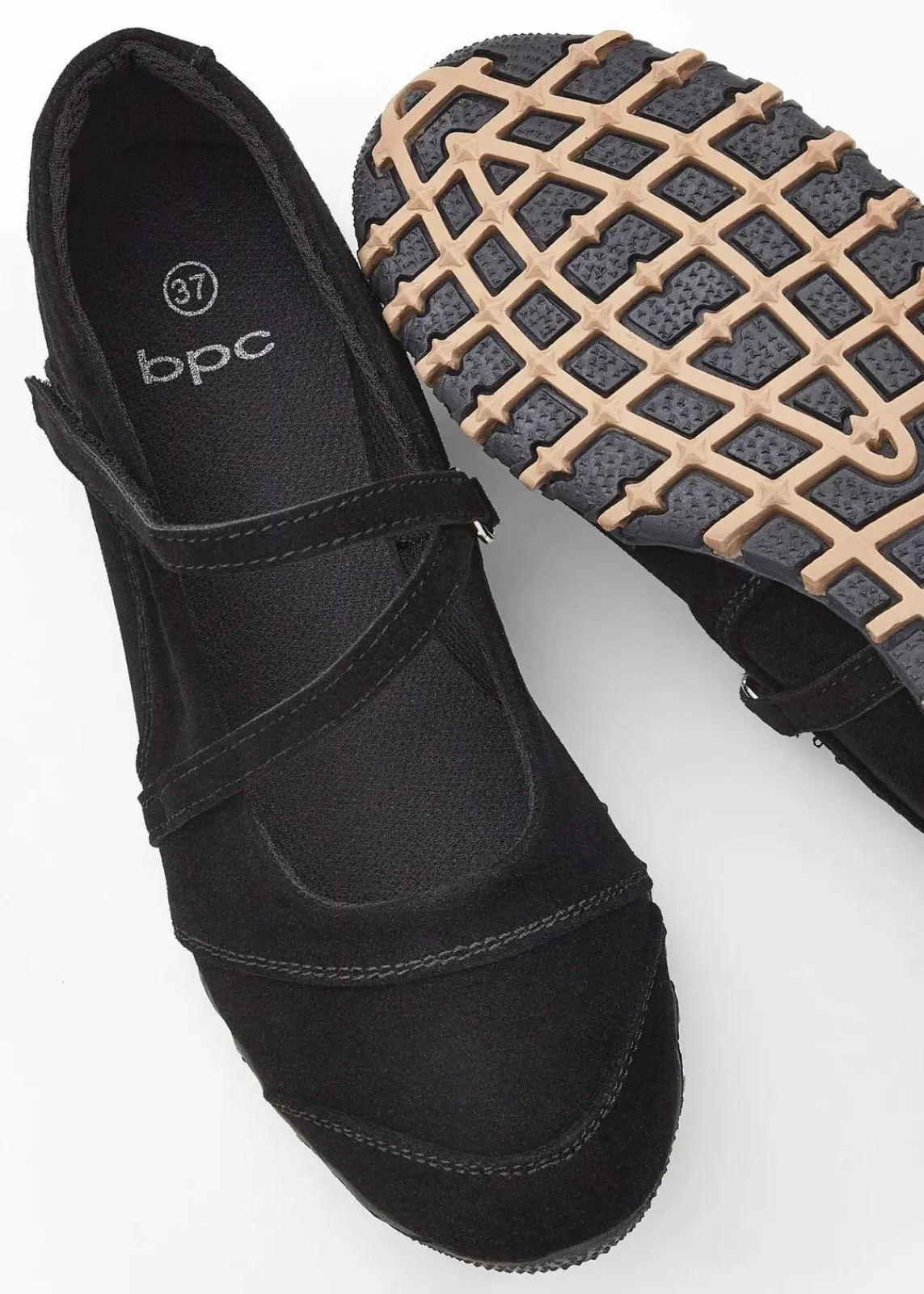 bonprix Komfortschuhe|Sommerschuhe^Komfort-Mary-Janes mit flexibler Sohle schwarz
