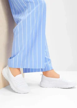 bonprix Schuhe & Accessoires In Spezialgrößen·Schuhe In Übergröße|Sneaker^Komfort-Slip-In-Sneaker mit leichter Sohle weiß
