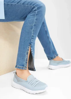 bonprix Schuhe & Accessoires In Spezialgrößen·Schuhe In Übergröße|Sneaker^Komfort-Slip-In-Sneaker mit leichter Sohle hellblau