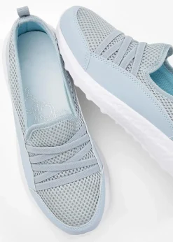 bonprix Schuhe & Accessoires In Spezialgrößen·Schuhe In Übergröße|Sneaker^Komfort-Slip-In-Sneaker mit leichter Sohle hellblau