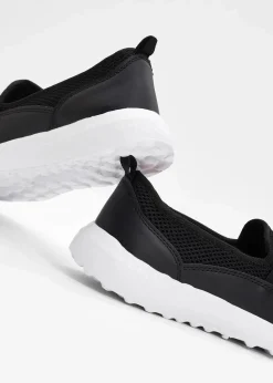 bonprix Komfortschuhe|Sneaker^Komfort-Slip-In-Sneaker mit leichter Sohle schwarz