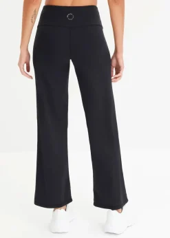 bonprix Bekleidung·Sweat|Bekleidung·Kleider^Komfort-Sport-Leggings, gerades Bein, schnelltrocknend schwarz