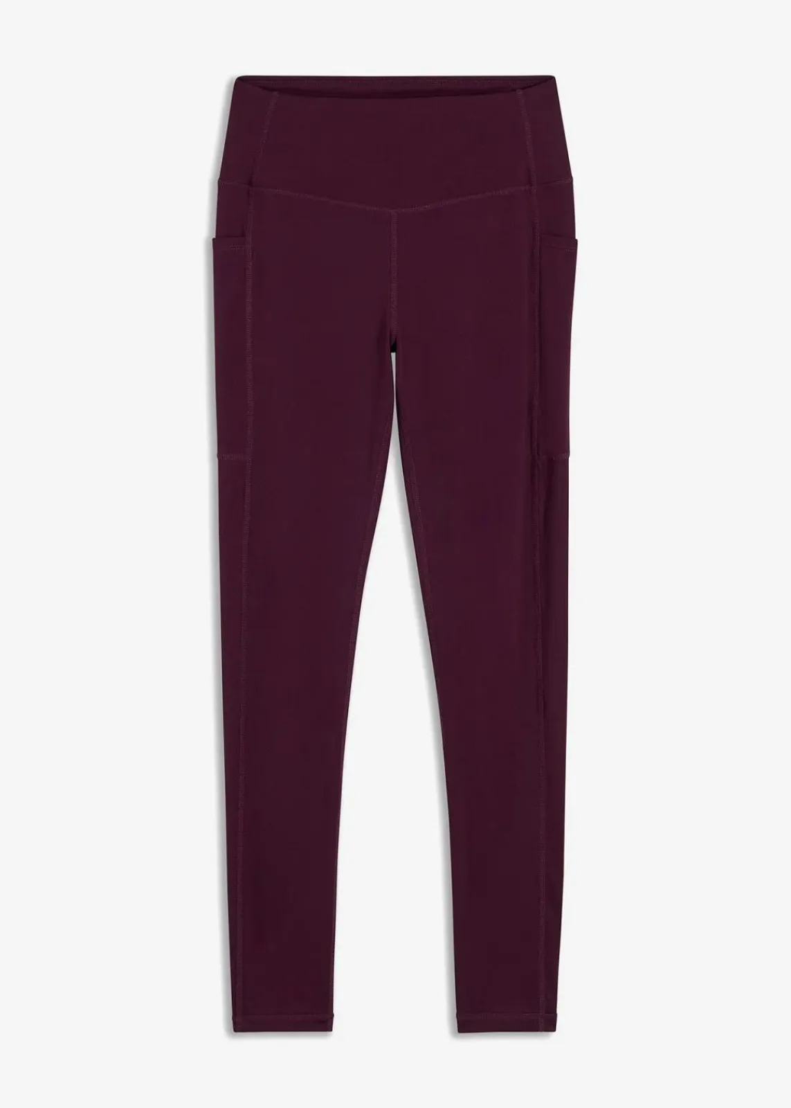 bonprix Sportbekleidung|Bekleidung·Kleider^Komfort-Sport-Leggings mit Handytasche, schnelltrocknend holunderbeere