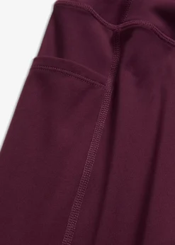 bonprix Sportbekleidung|Bekleidung·Kleider^Komfort-Sport-Leggings mit Handytasche, schnelltrocknend holunderbeere