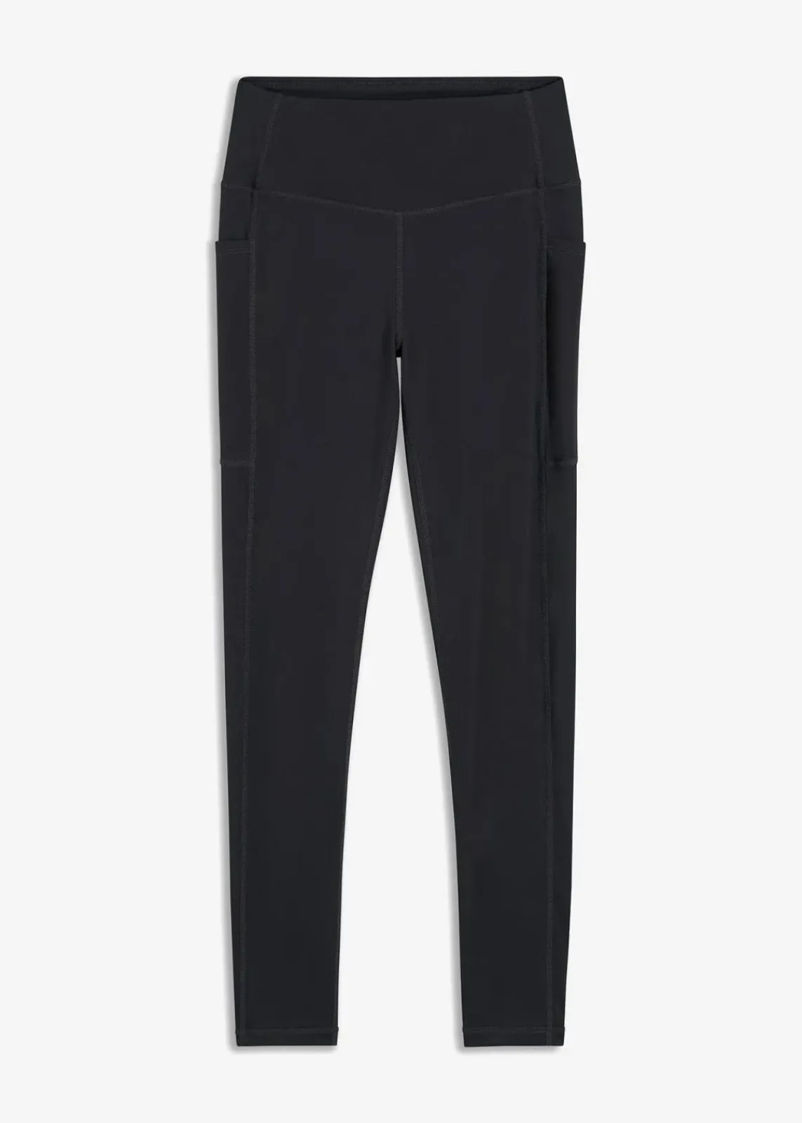 bonprix Sportbekleidung|Bekleidung·Kleider^Komfort-Sport-Leggings mit Handytasche, schnelltrocknend schwarz
