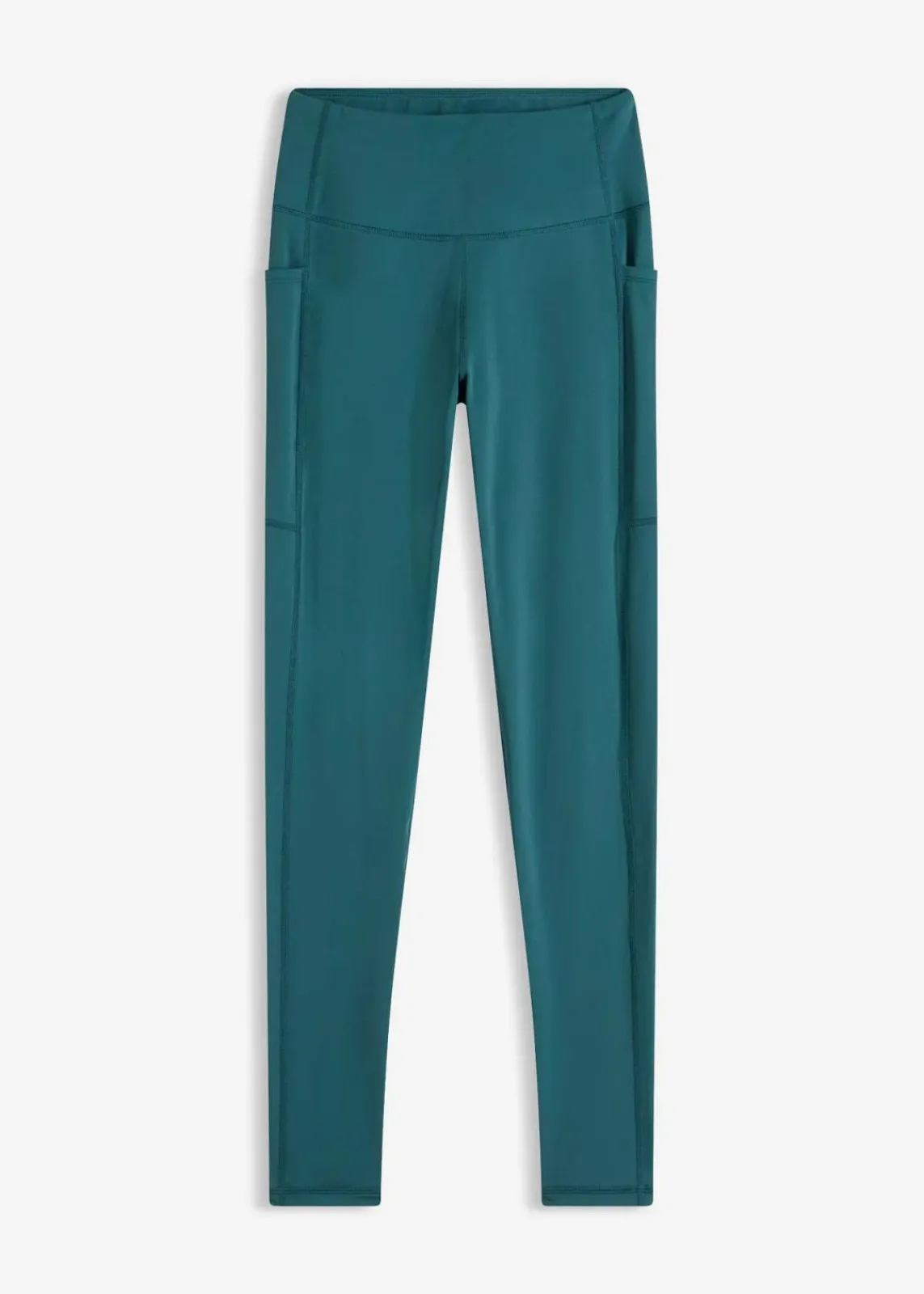 bonprix Bekleidung·Sweat|Bekleidung·Kleider^Komfort-Sport-Leggings mit Handytasche, schnelltrocknend petrolgrün
