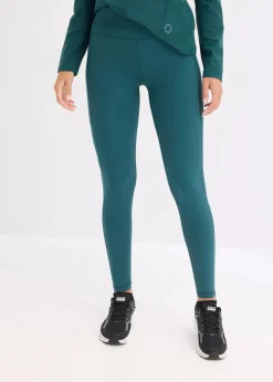 bonprix Bekleidung·Sweat|Bekleidung·Kleider^Komfort-Sport-Leggings mit Handytasche, schnelltrocknend petrolgrün