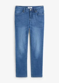bonprix Jeans|Bekleidung·Shirts & Tops^Komfort-Stretch-7/8-Jeans mit Schlitz blau denim used