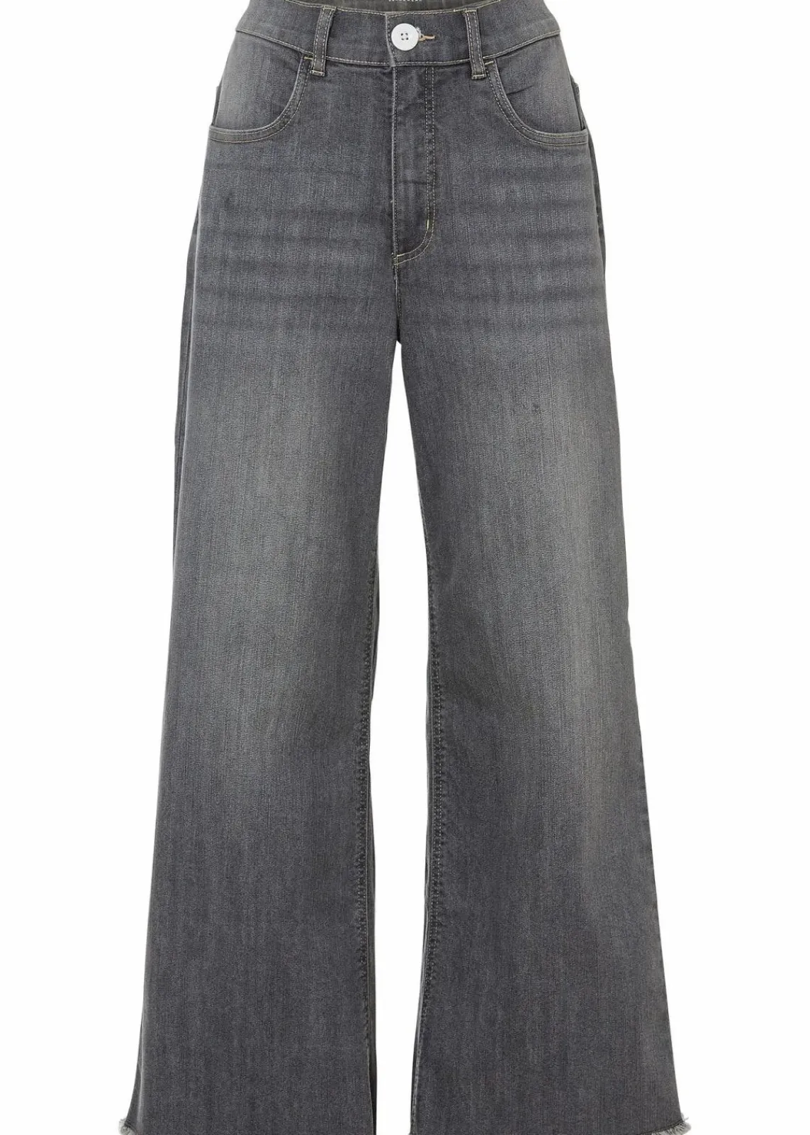 bonprix Jeans|Bekleidung·Shirts & Tops^7/8-Komfort-Stretch-Jeans, Wide Fit grau denim