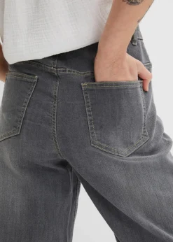 bonprix Jeans|Bekleidung·Shirts & Tops^7/8-Komfort-Stretch-Jeans, Wide Fit grau denim