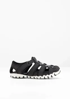 bonprix Schuhe & Accessoires In Spezialgrößen·Schuhe In Übergröße|Sommerschuhe^Komfort-Trekkingsandalen mit Profilsohle schwarz