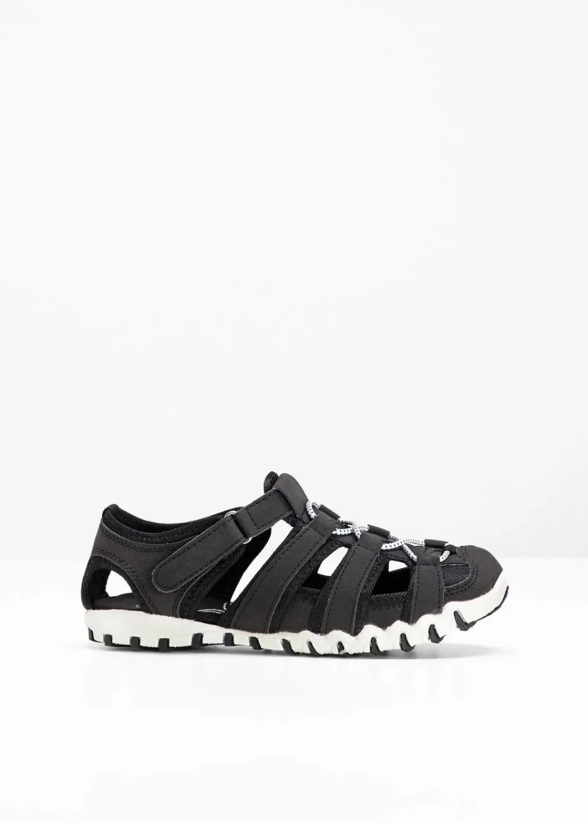 bonprix Schuhe & Accessoires In Spezialgrößen·Schuhe In Übergröße|Sommerschuhe^Komfort-Trekkingsandalen mit Profilsohle schwarz