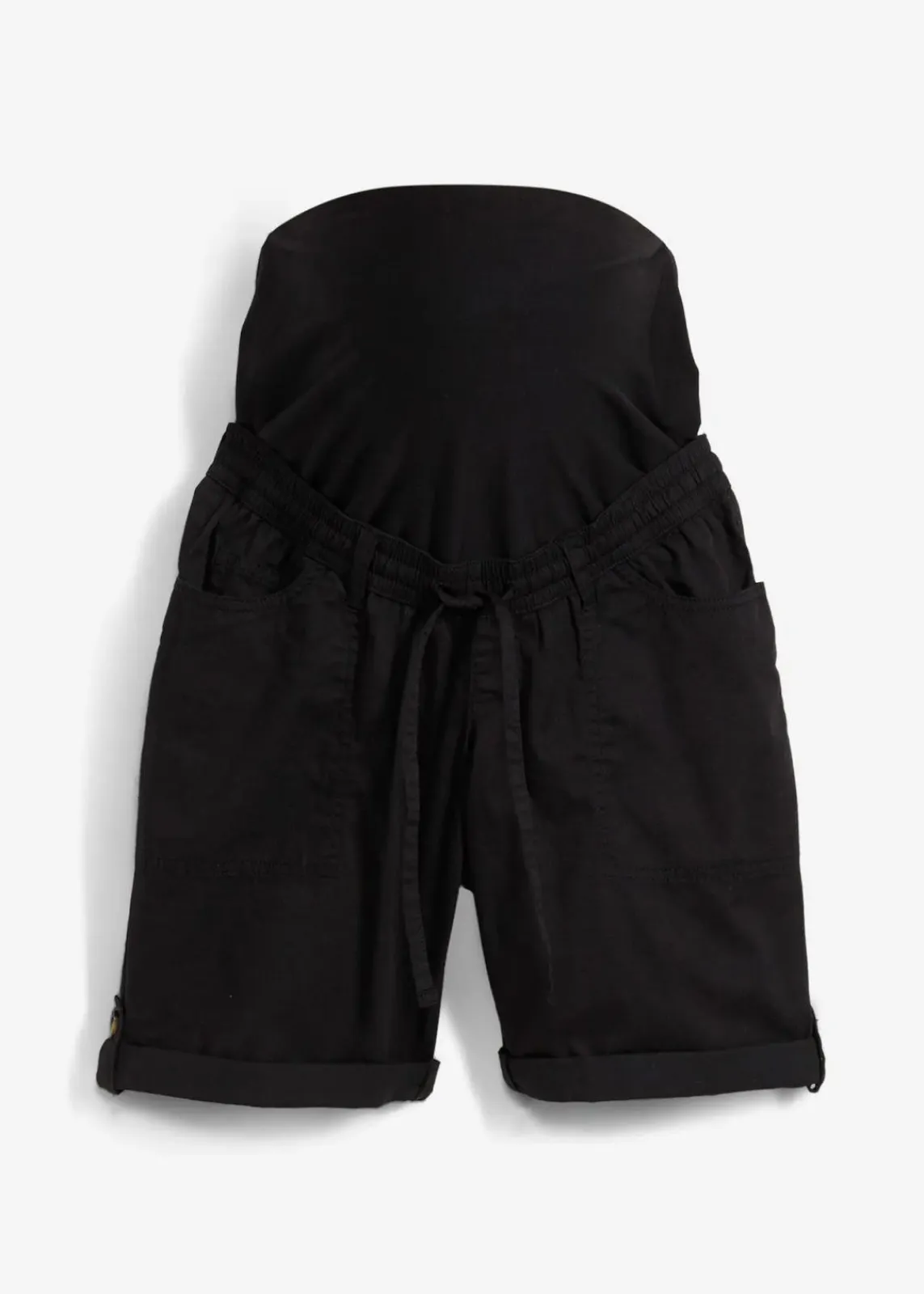 bonprix Bekleidung·Blazer|Umstandsmode^Krempelbare 2-in-1 Umstandsbermuda und Shorts schwarz