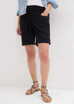 bonprix Bekleidung·Blazer|Umstandsmode^Krempelbare 2-in-1 Umstandsbermuda und Shorts schwarz