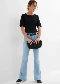 bonprix Basics|Shirts & Tops^Kurzarmbody (2er Pack) schwarz/weiß