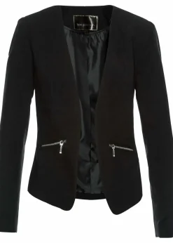 bonprix Blazer|Bekleidung·Basics^Kurzblazer schwarz