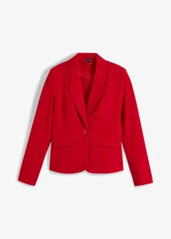 bonprix Blazer|Nachhaltigere Materialien^Kurzblazer rot