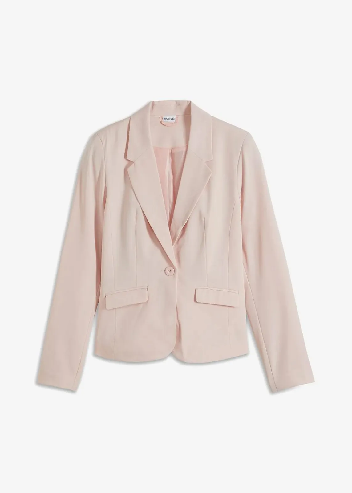 bonprix Blazer|Nachhaltigere Materialien^Kurzblazer perlrosa