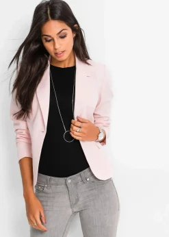 bonprix Blazer|Nachhaltigere Materialien^Kurzblazer perlrosa