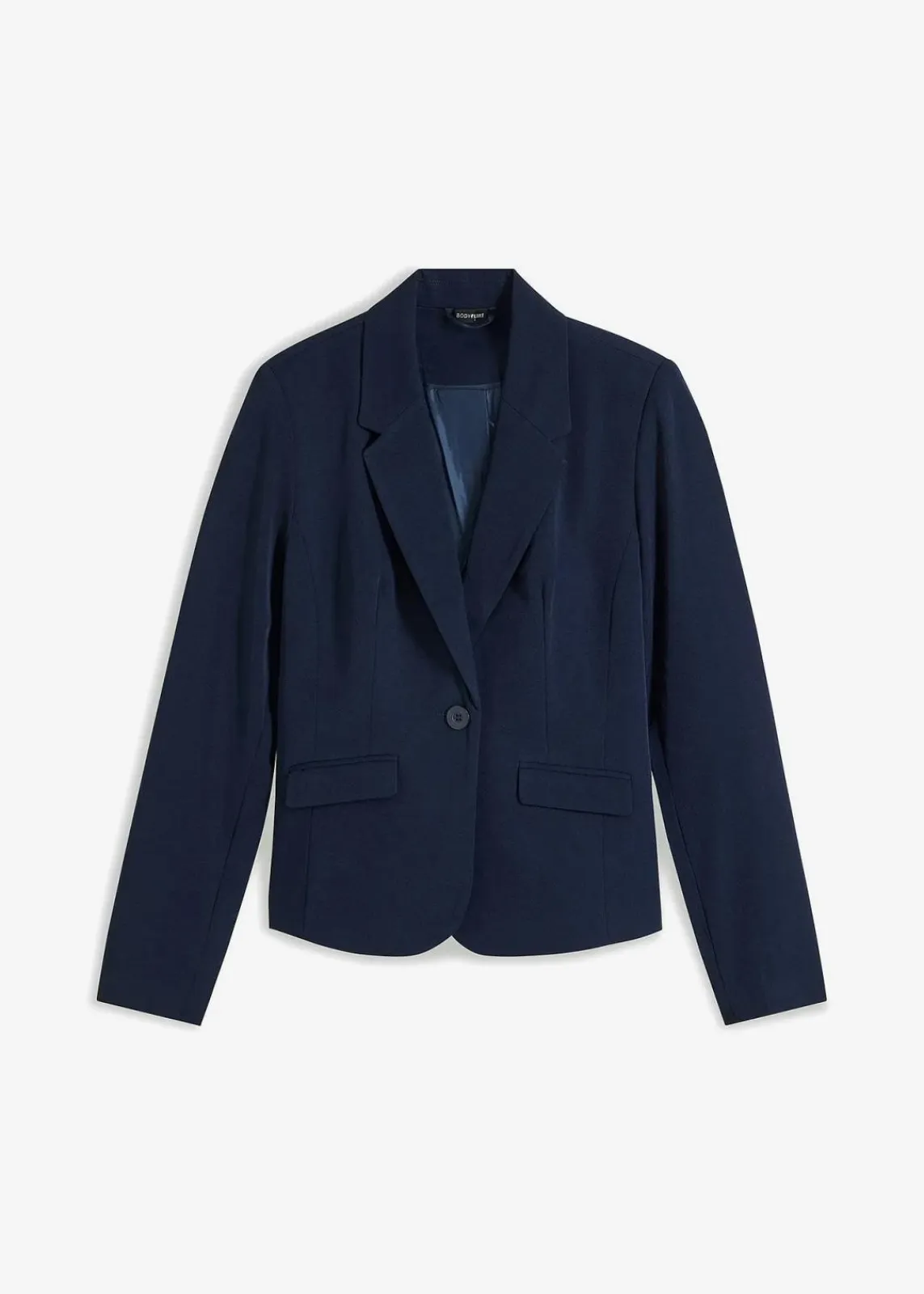 bonprix Blazer|Nachhaltigere Materialien^Kurzblazer dunkelblau