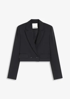 bonprix Blazer|Bekleidung·Basics^Kurzblazer schwarz