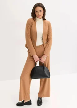 bonprix Bekleidung·Basics|Blazer^Kurzblazer mokkabraun
