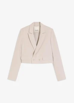 bonprix Bekleidung·Basics|Blazer^Kurzblazer steingrau