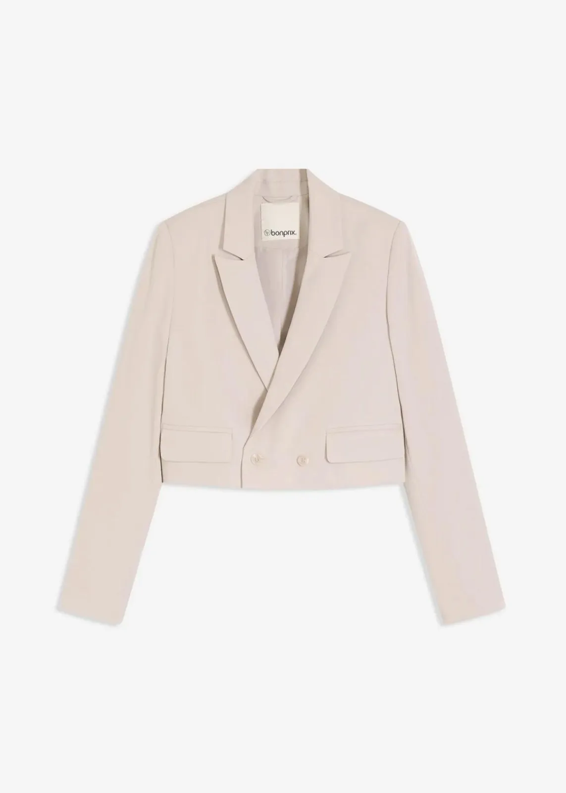 bonprix Bekleidung·Basics|Blazer^Kurzblazer steingrau