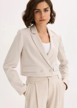 bonprix Bekleidung·Basics|Blazer^Kurzblazer steingrau