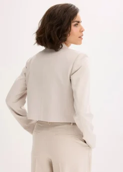 bonprix Bekleidung·Basics|Blazer^Kurzblazer steingrau
