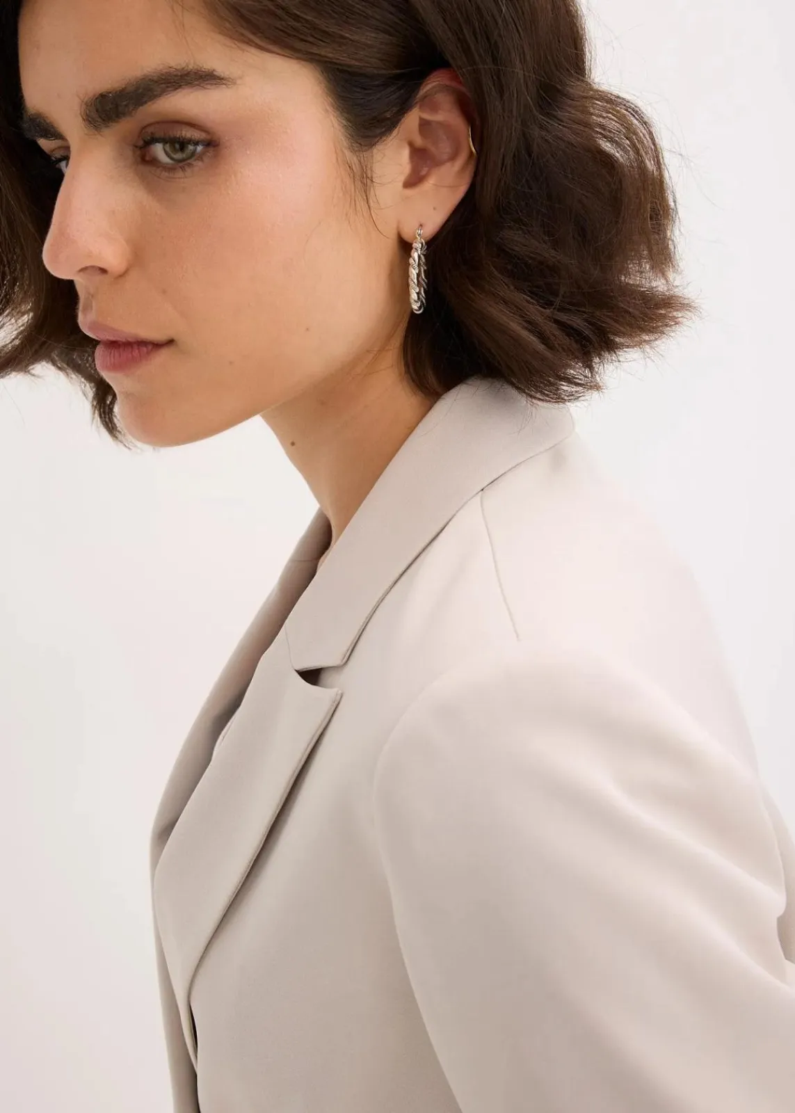 bonprix Bekleidung·Basics|Blazer^Kurzblazer steingrau