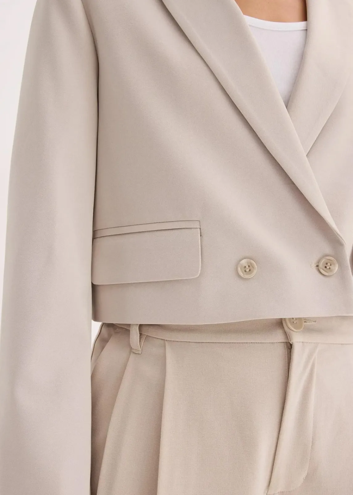 bonprix Bekleidung·Basics|Blazer^Kurzblazer steingrau