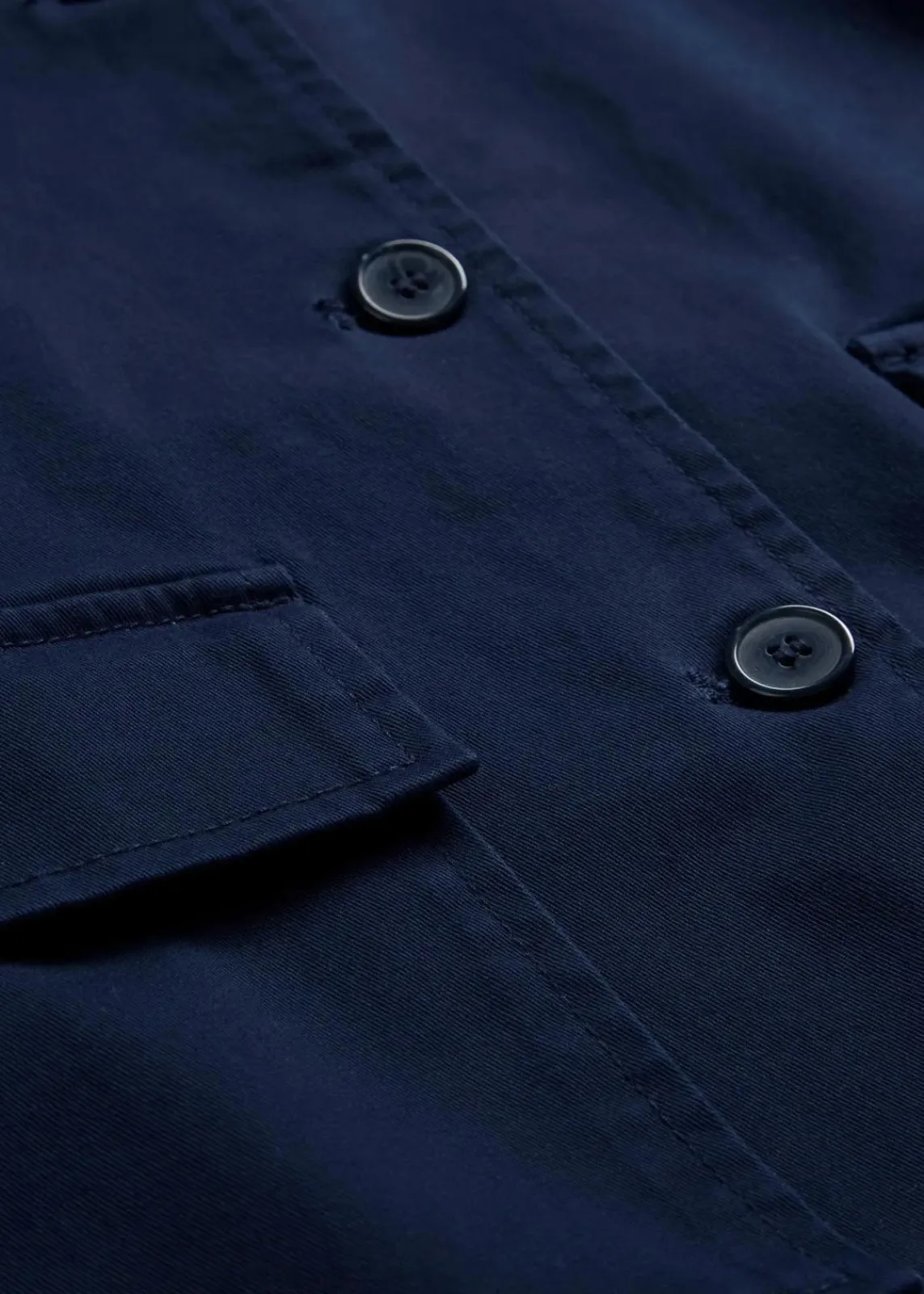 bonprix Bekleidung·Hosen|Zweiteiler & Sets^Kurze Übergangsjacke aus elastischem Bio-Baumwoll-Mix dunkelblau