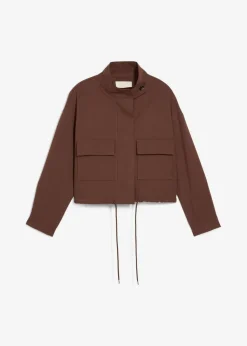 bonprix Bekleidung·Hosen|Zweiteiler & Sets^Kurze Übergangsjacke aus Viskose-Mix braun