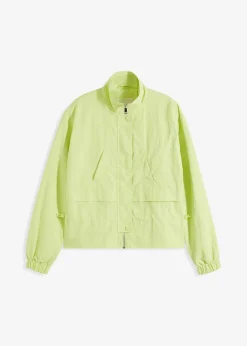 bonprix Jacken & Mäntel|Bekleidung·Hosen^Kurze Jacke mit Taillen-Tunnelzug mintgrün