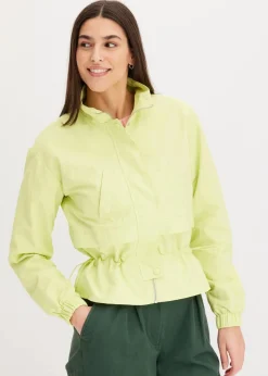 bonprix Jacken & Mäntel|Bekleidung·Hosen^Kurze Jacke mit Taillen-Tunnelzug mintgrün