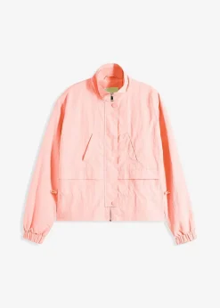 bonprix Bekleidung·Hosen|Jacken & Mäntel^Kurze Jacke mit Taillen-Tunnelzug softrosa