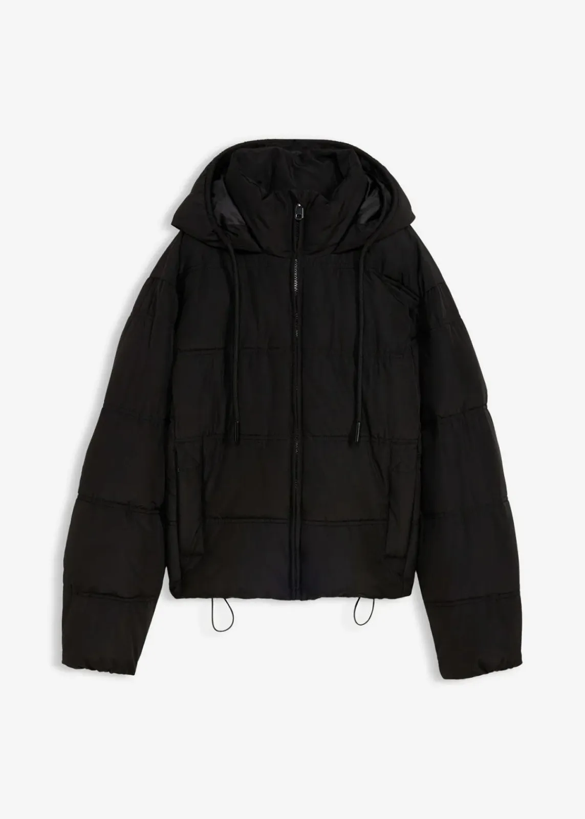 bonprix Bekleidung·Hosen|Nachhaltigere Materialien^Kurze Steppjacke schwarz