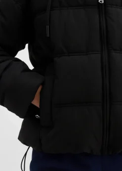 bonprix Bekleidung·Hosen|Nachhaltigere Materialien^Kurze Steppjacke schwarz