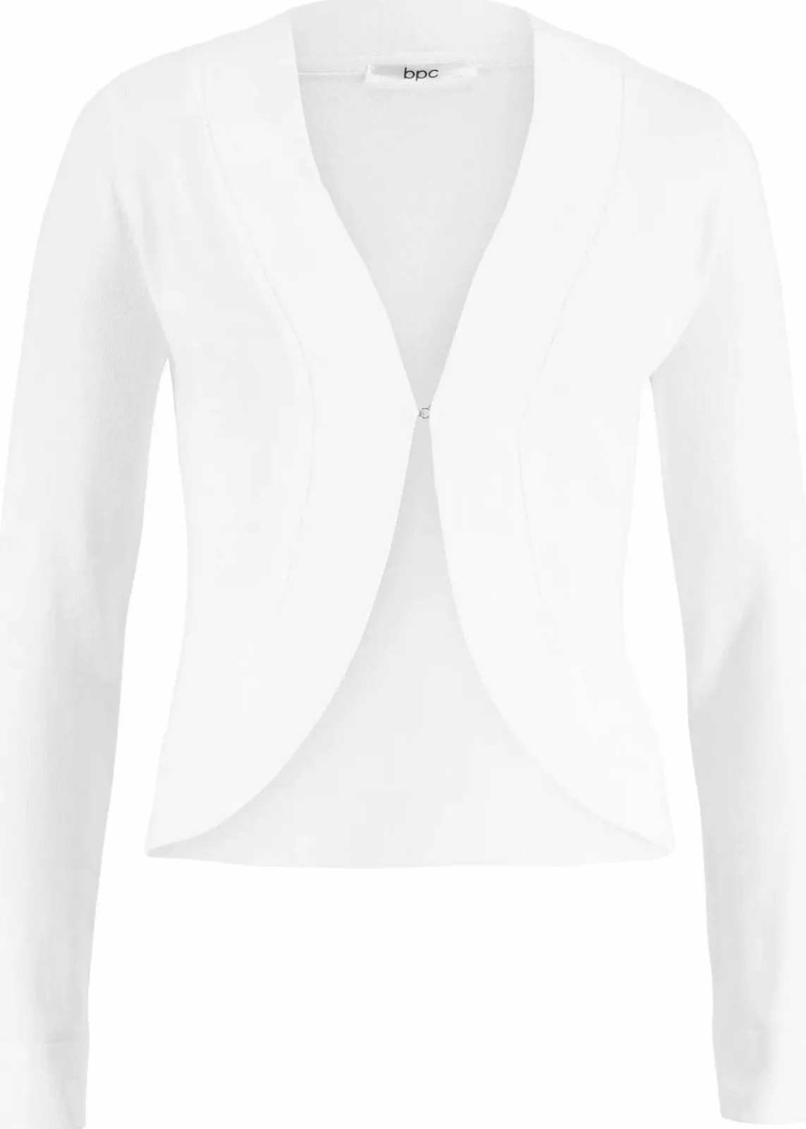 bonprix Bekleidung·Umstandsmode|Bekleidung·Jeans^Kurze Strickjacke mit Viskose weiß