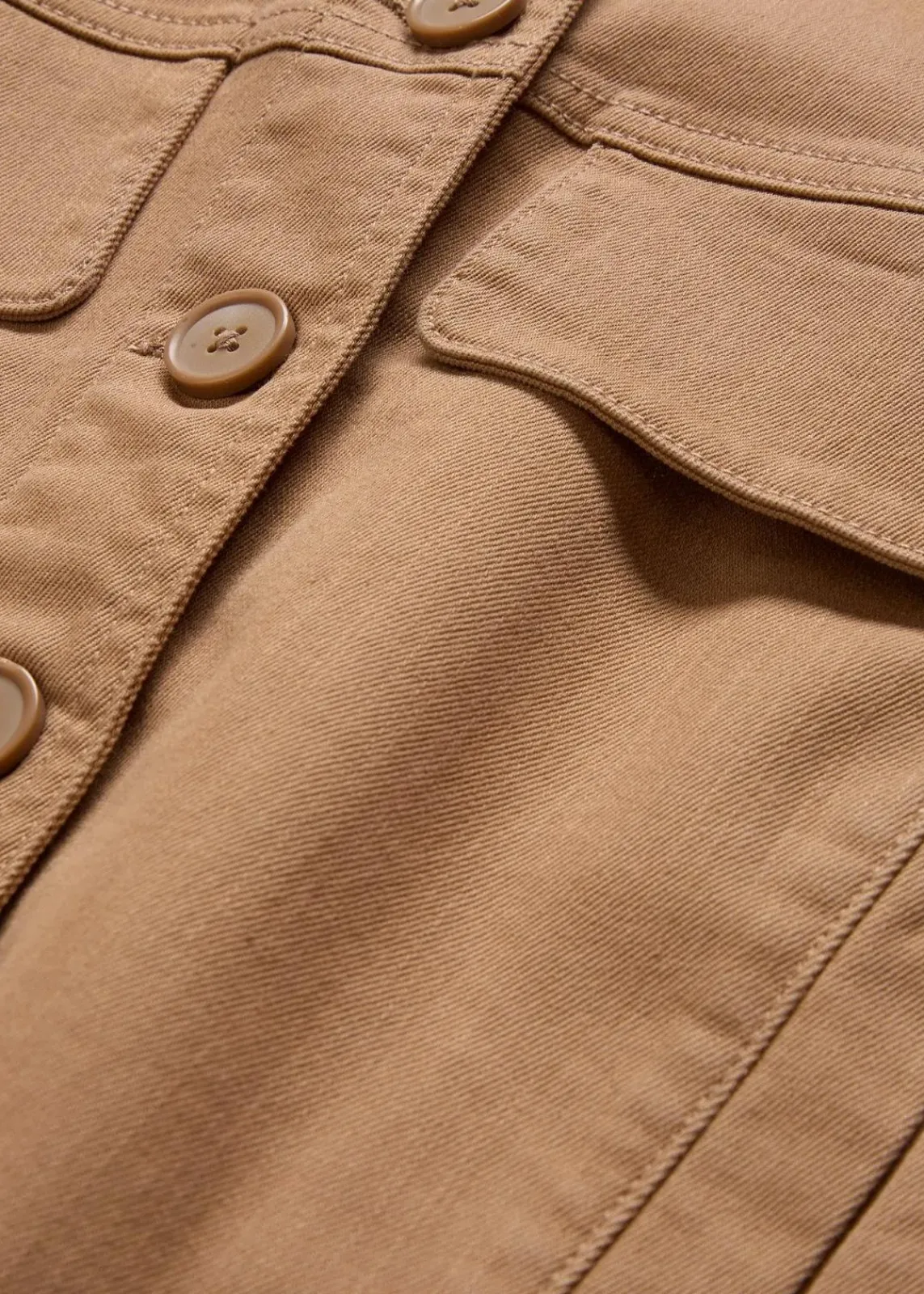 bonprix Bekleidung·Hosen|Jacken & Mäntel^Kurze Twill-Jacke camel